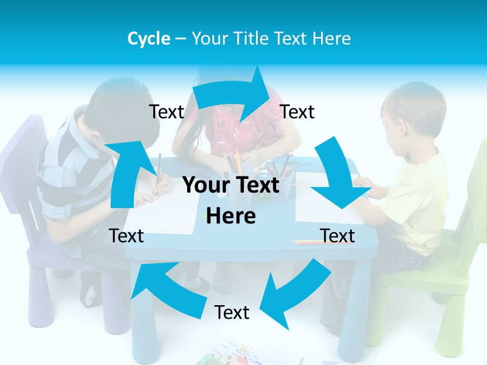 Preschool Boys Pen PowerPoint Template