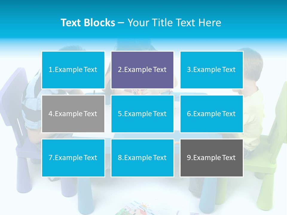 Preschool Boys Pen PowerPoint Template