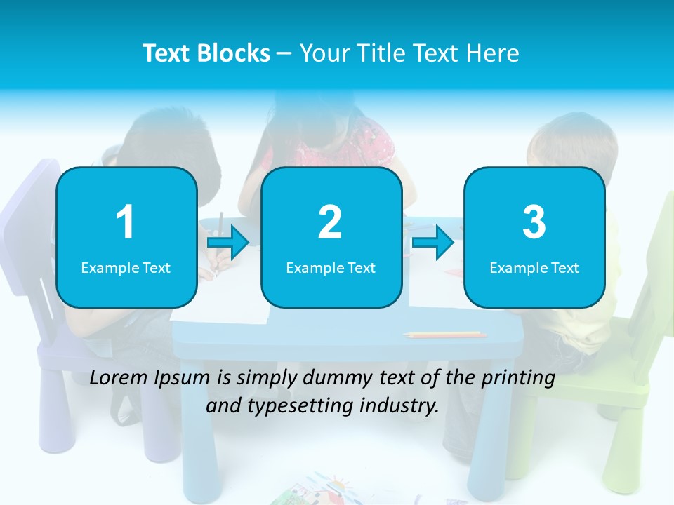 Preschool Boys Pen PowerPoint Template