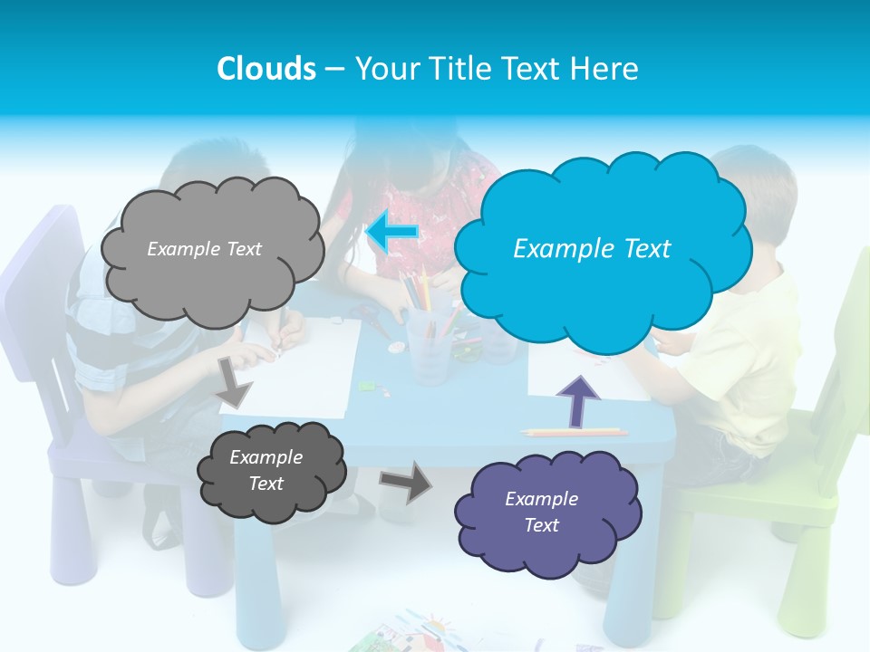 Preschool Boys Pen PowerPoint Template