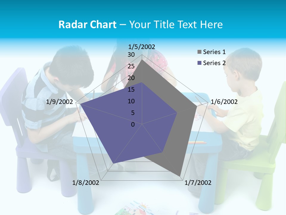 Preschool Boys Pen PowerPoint Template