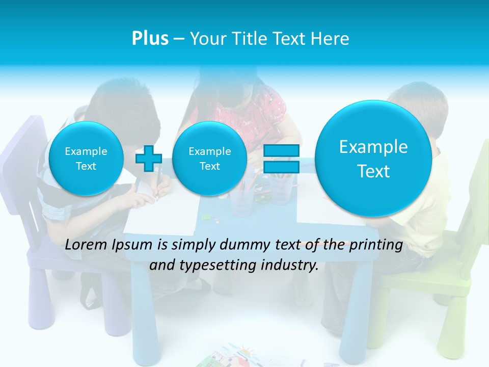 Preschool Boys Pen PowerPoint Template