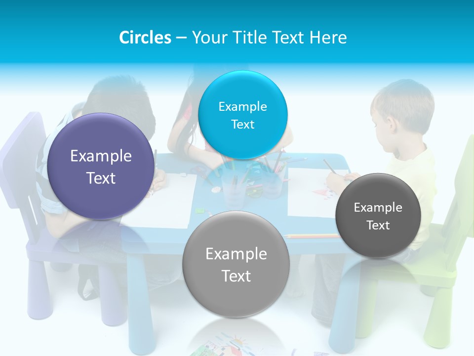 Preschool Boys Pen PowerPoint Template