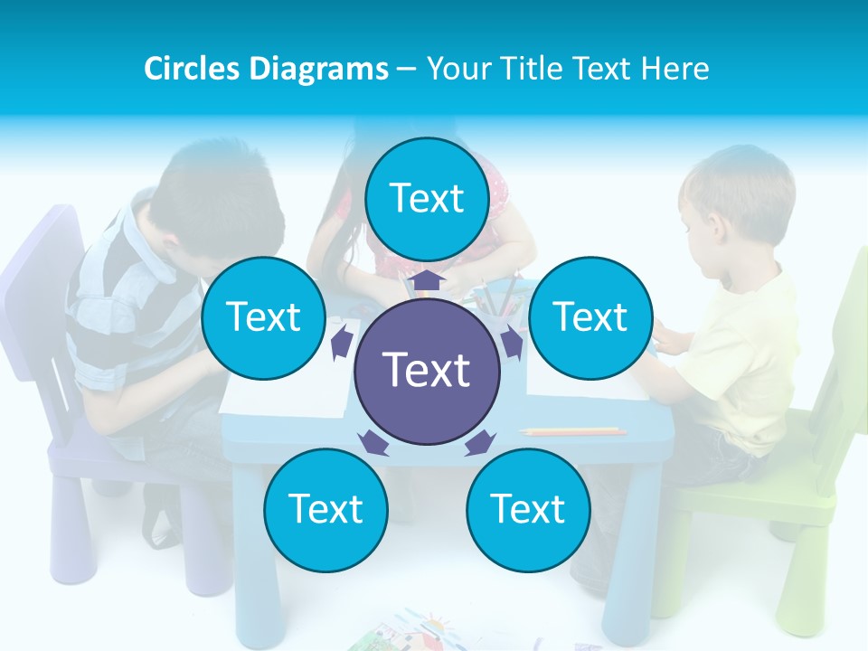 Preschool Boys Pen PowerPoint Template