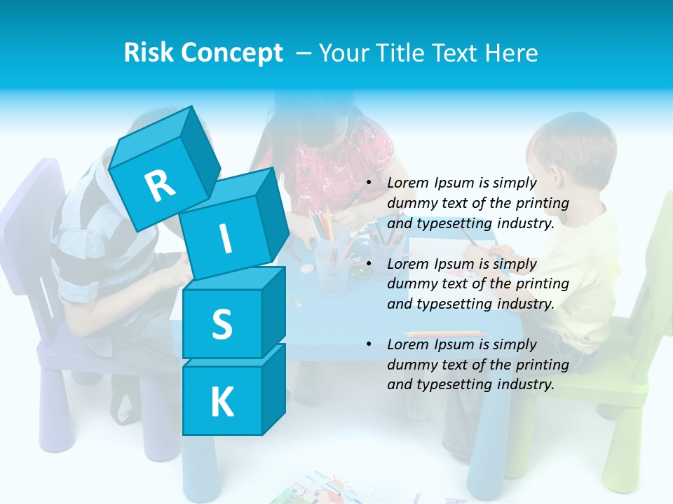 Preschool Boys Pen PowerPoint Template