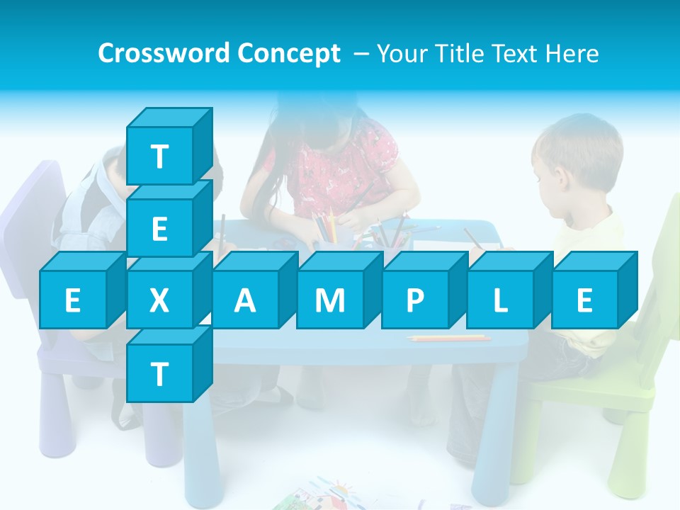 Preschool Boys Pen PowerPoint Template