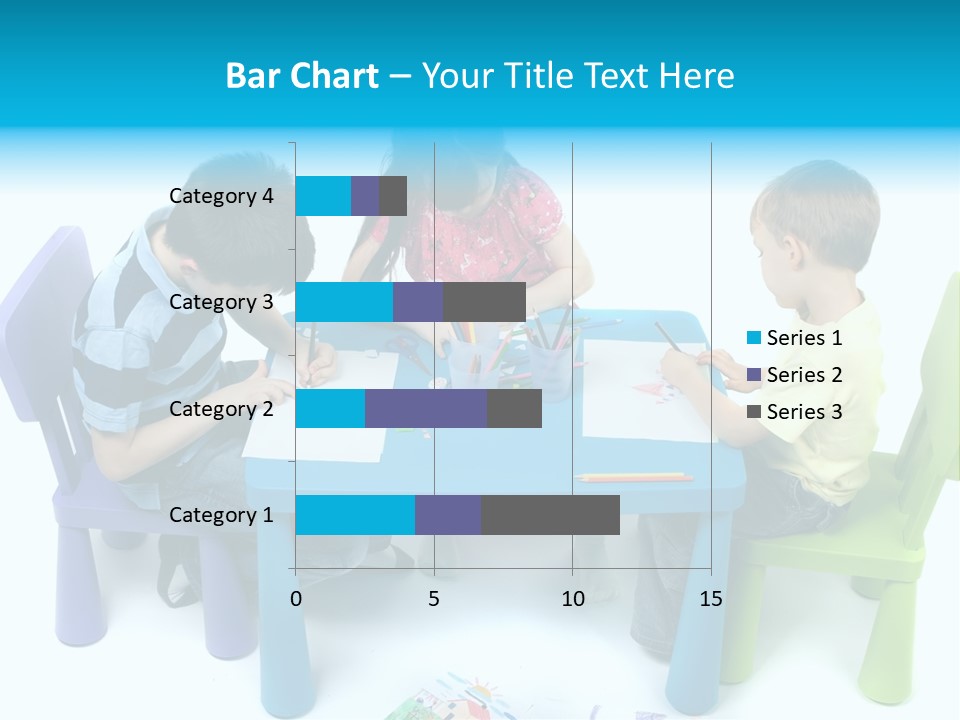 Preschool Boys Pen PowerPoint Template