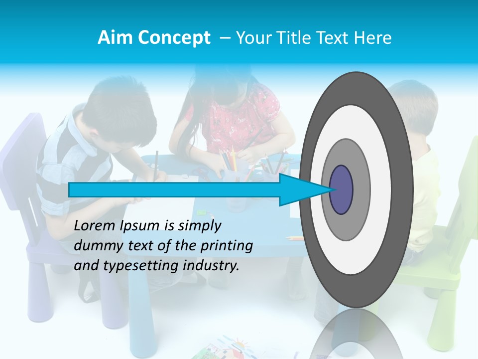 Preschool Boys Pen PowerPoint Template