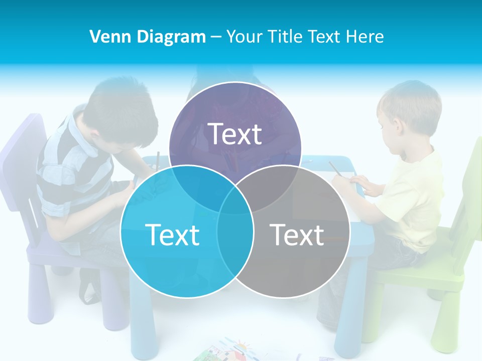 Preschool Boys Pen PowerPoint Template