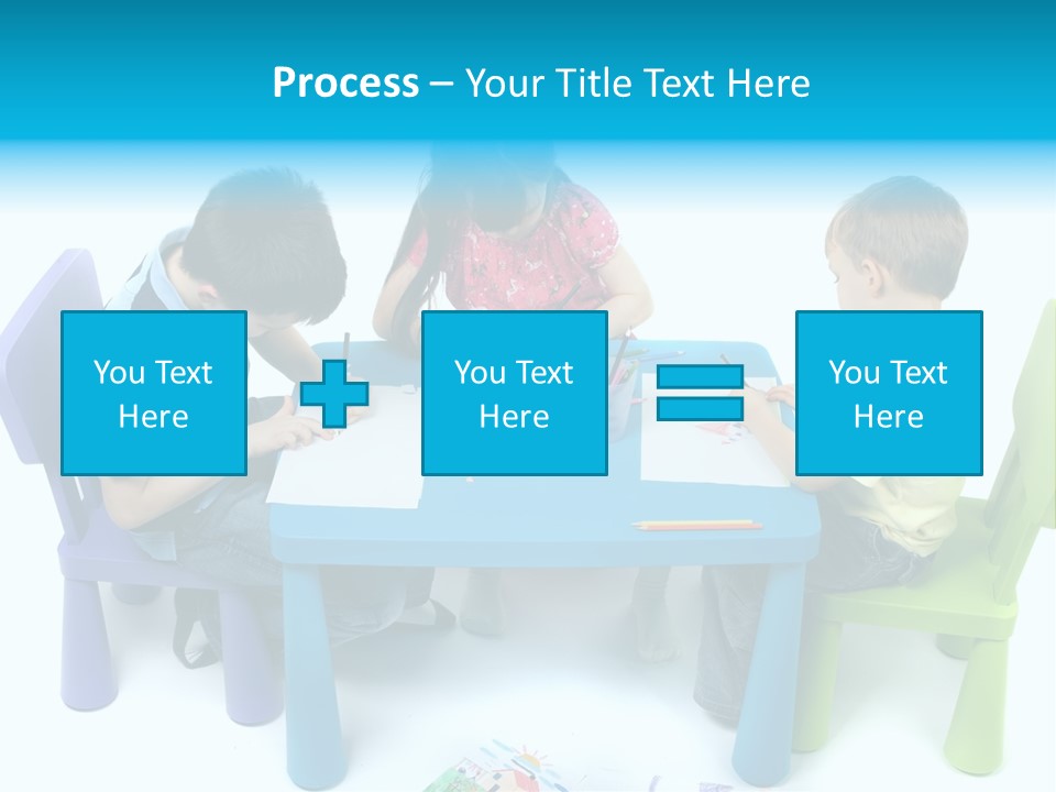 Preschool Boys Pen PowerPoint Template