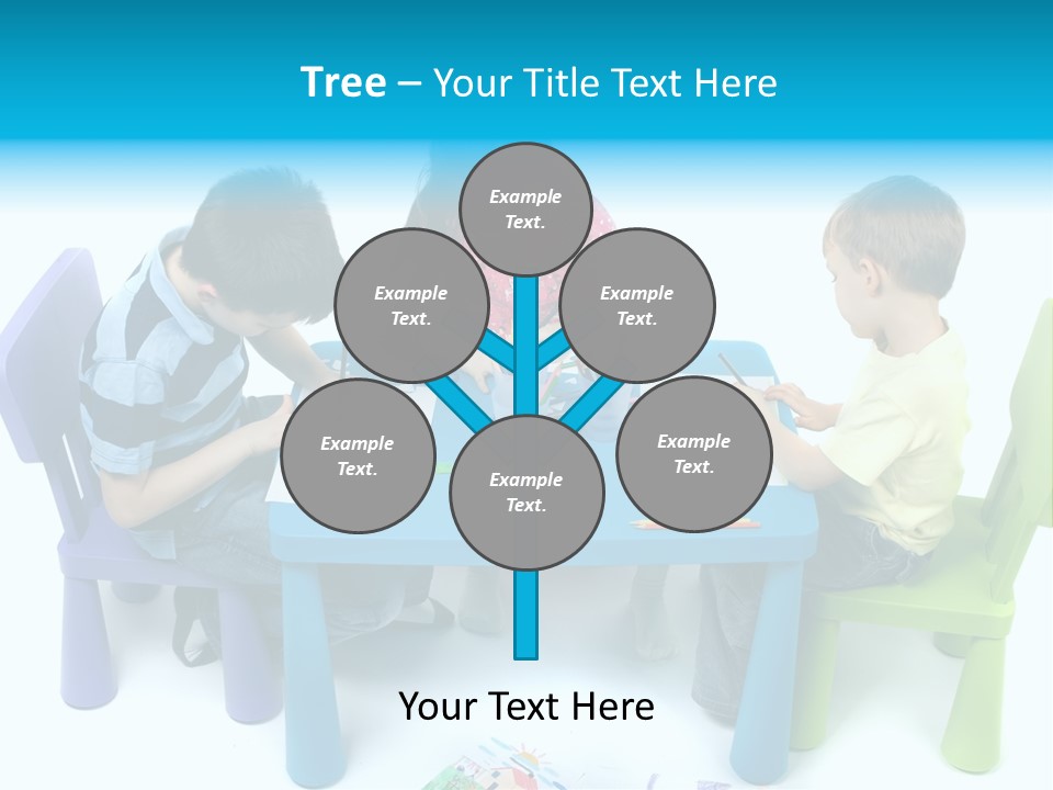 Preschool Boys Pen PowerPoint Template