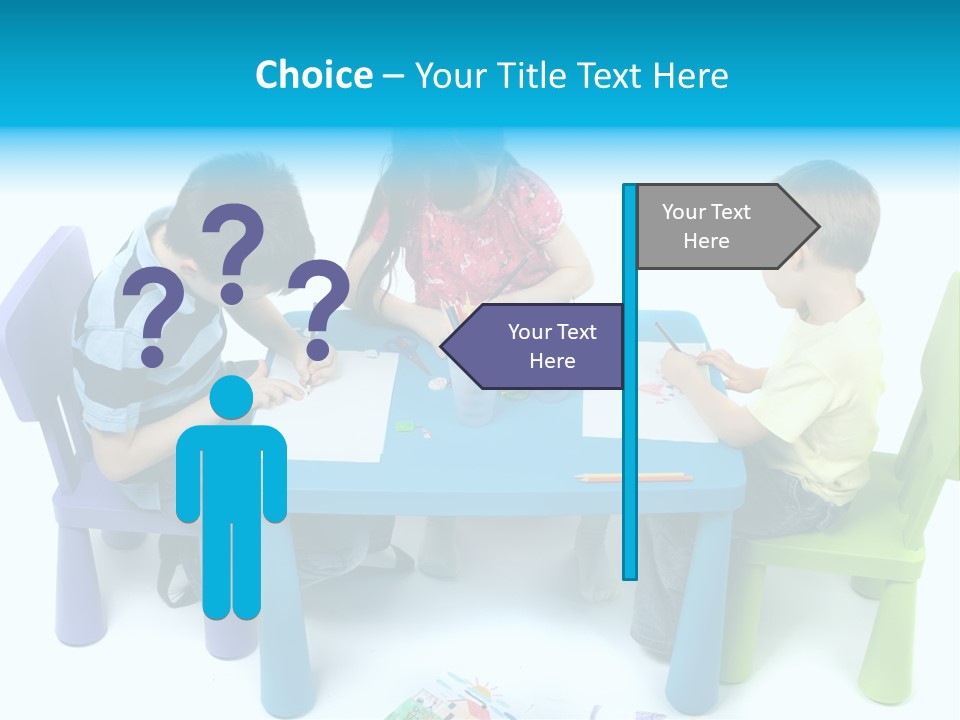 Preschool Boys Pen PowerPoint Template