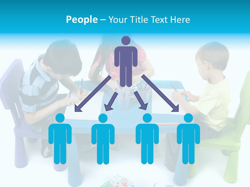 Preschool Boys Pen PowerPoint Template