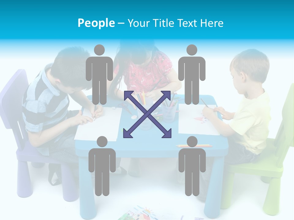 Preschool Boys Pen PowerPoint Template