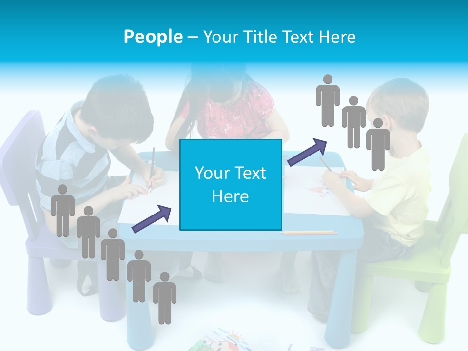 Preschool Boys Pen PowerPoint Template