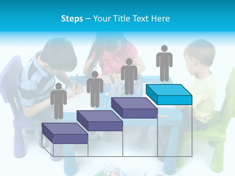 Preschool Boys Pen PowerPoint Template