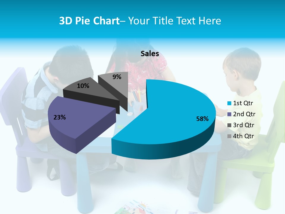 Preschool Boys Pen PowerPoint Template