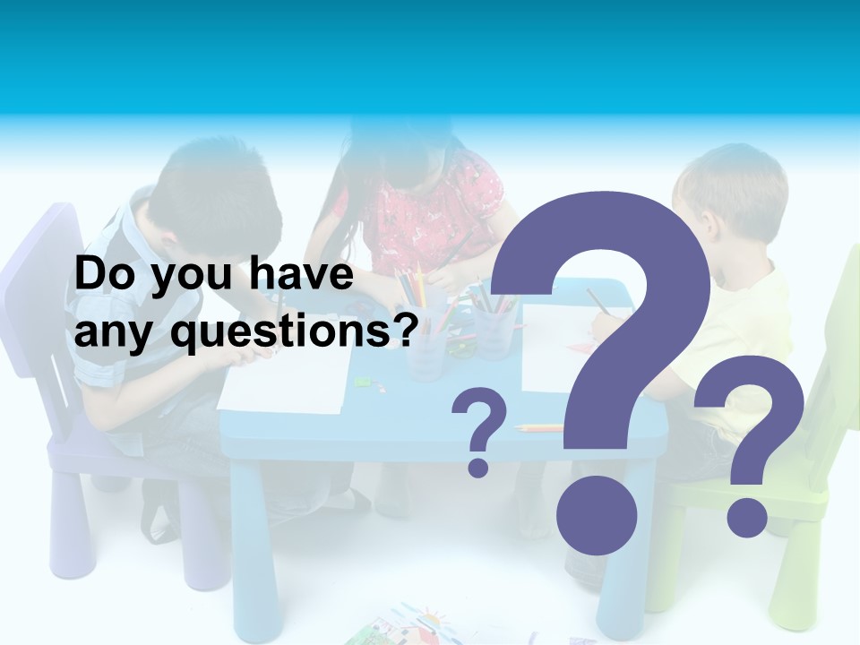 Preschool Boys Pen PowerPoint Template