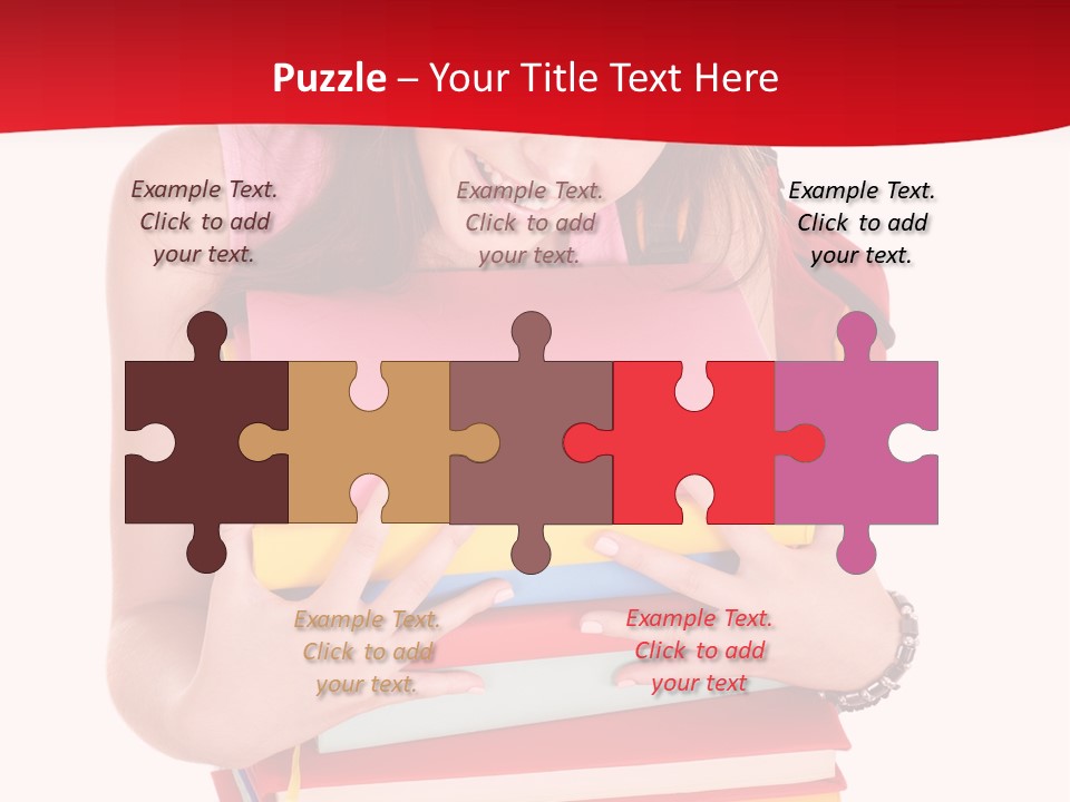 Kid College Stack PowerPoint Template