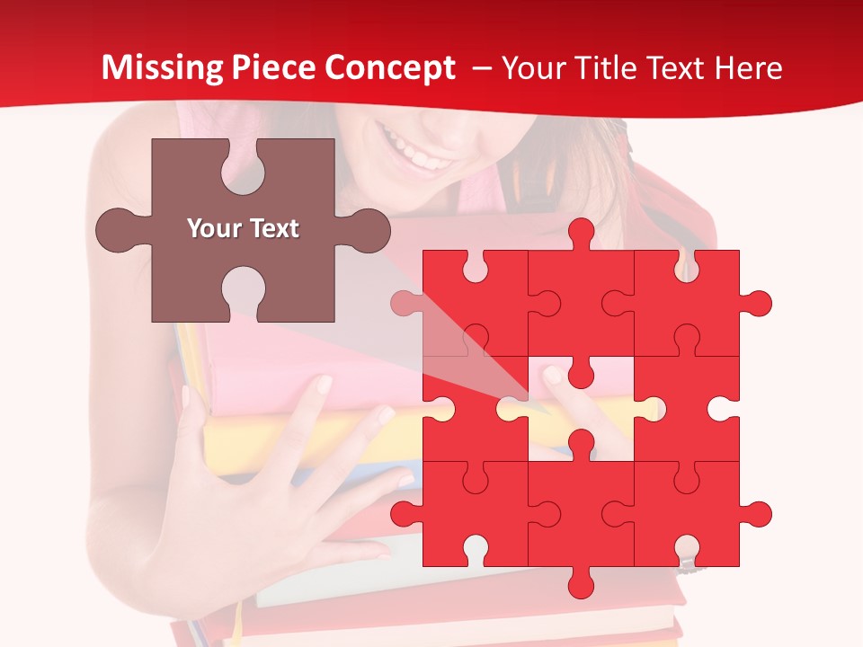 Kid College Stack PowerPoint Template