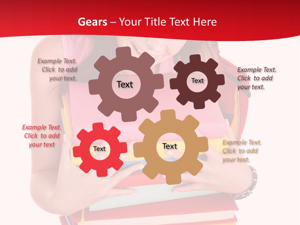 Kid College Stack PowerPoint Template