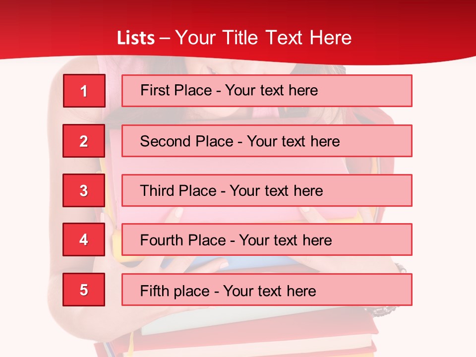 Kid College Stack PowerPoint Template