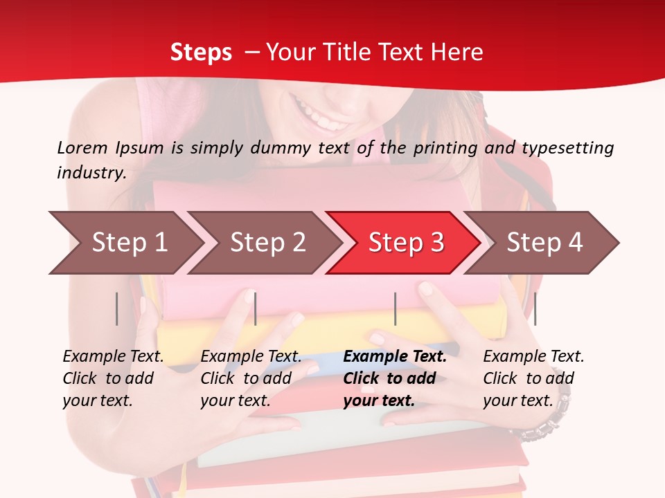 Kid College Stack PowerPoint Template