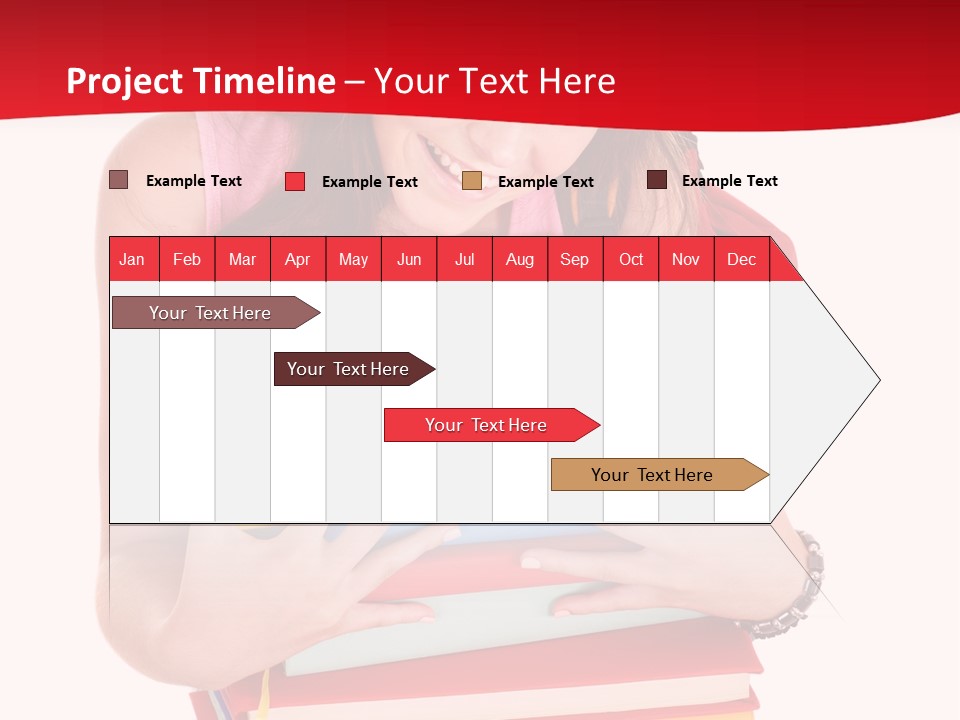 Kid College Stack PowerPoint Template