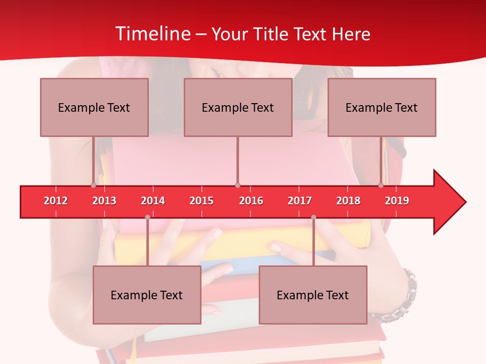 Kid College Stack PowerPoint Template