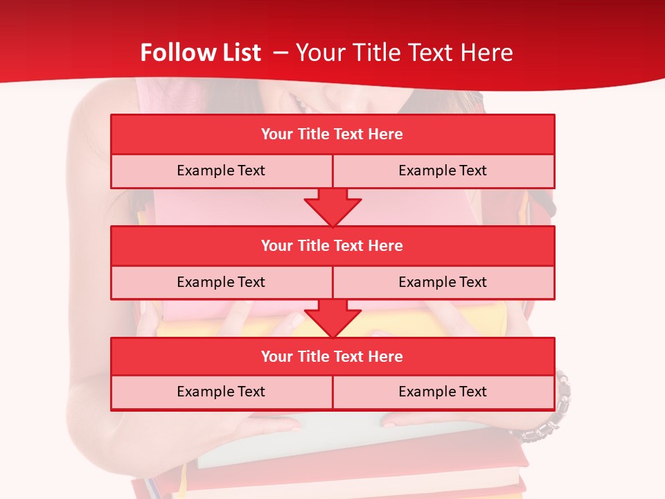 Kid College Stack PowerPoint Template