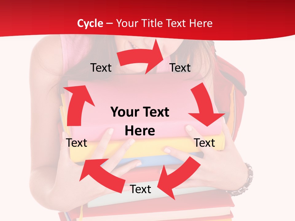 Kid College Stack PowerPoint Template