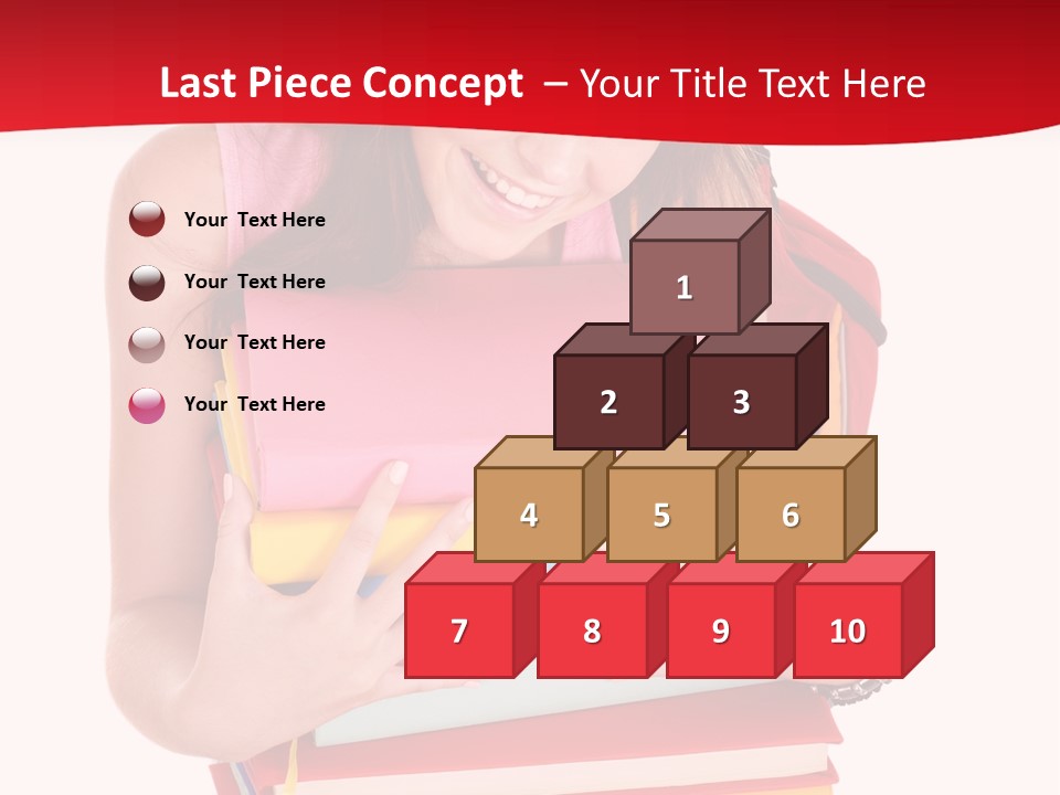 Kid College Stack PowerPoint Template
