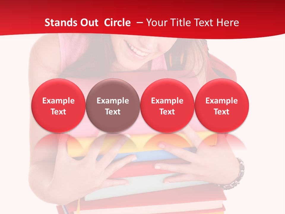Kid College Stack PowerPoint Template