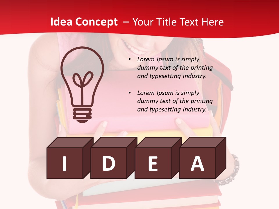 Kid College Stack PowerPoint Template