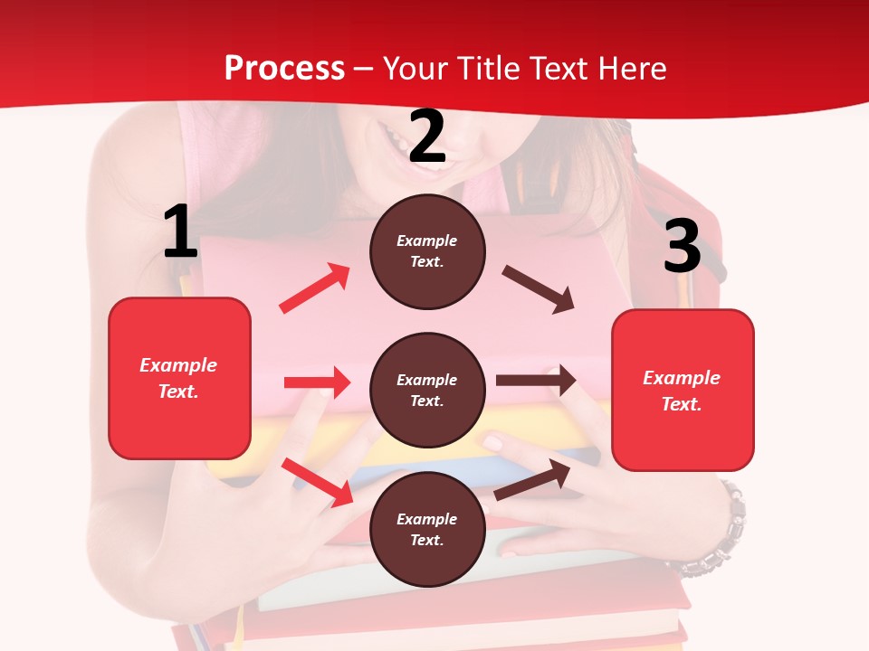 Kid College Stack PowerPoint Template