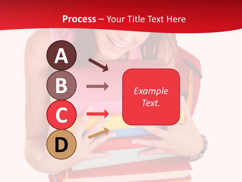 Kid College Stack PowerPoint Template