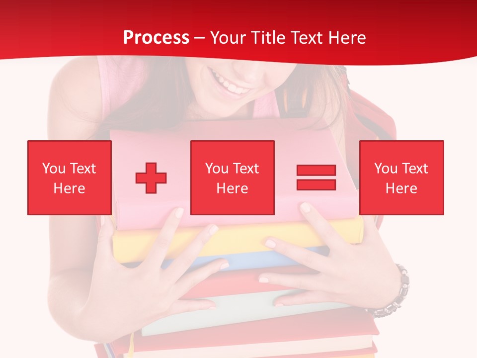 Kid College Stack PowerPoint Template