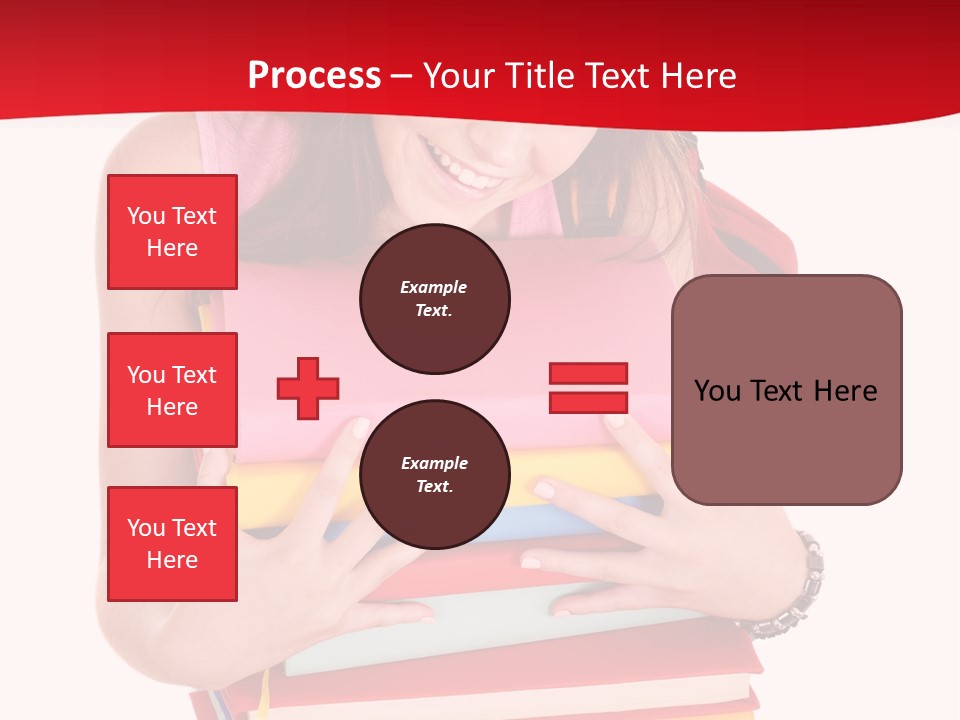 Kid College Stack PowerPoint Template