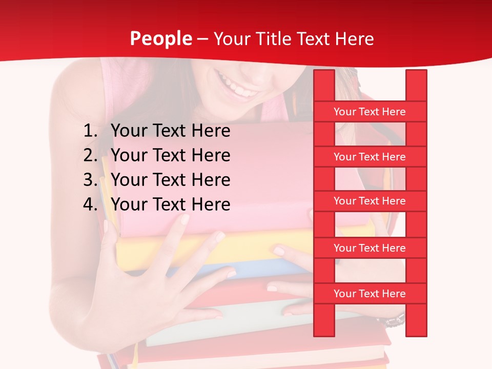 Kid College Stack PowerPoint Template