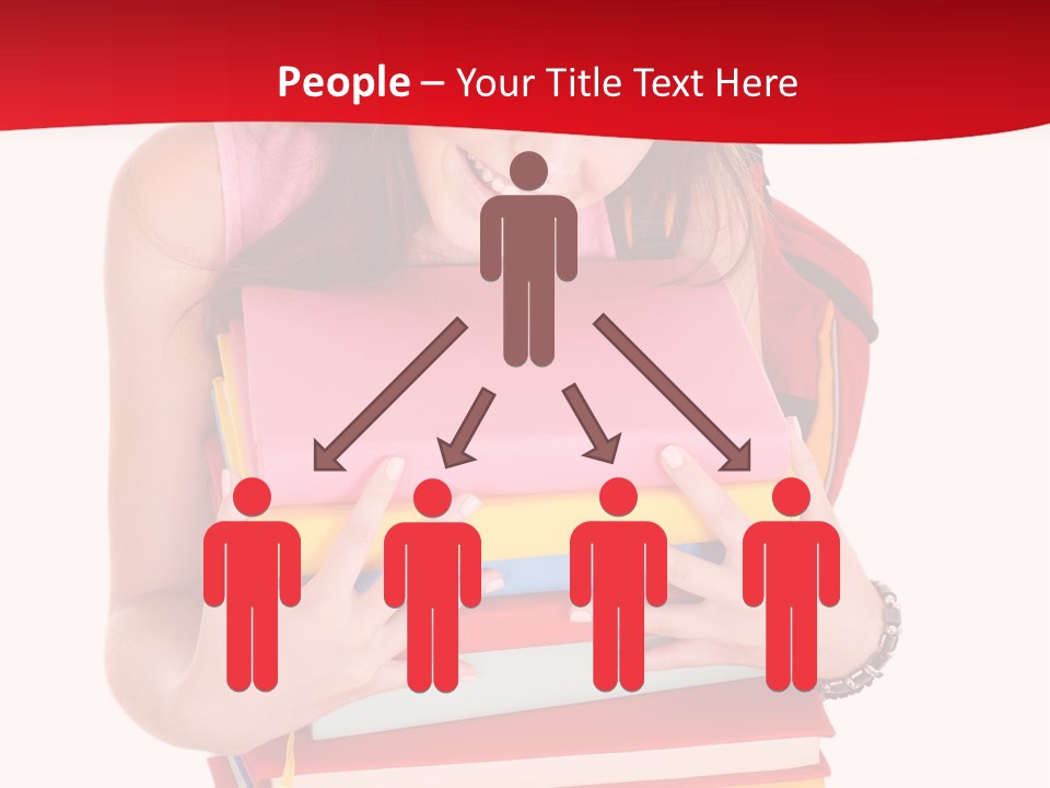 Kid College Stack PowerPoint Template