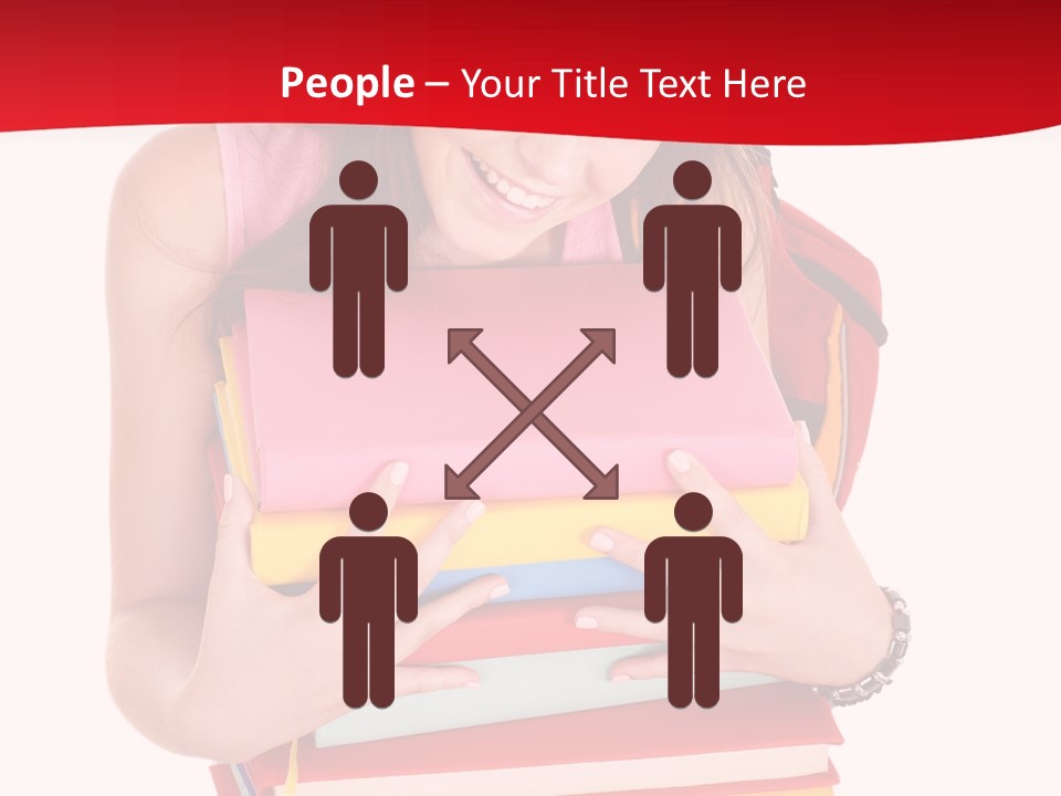 Kid College Stack PowerPoint Template