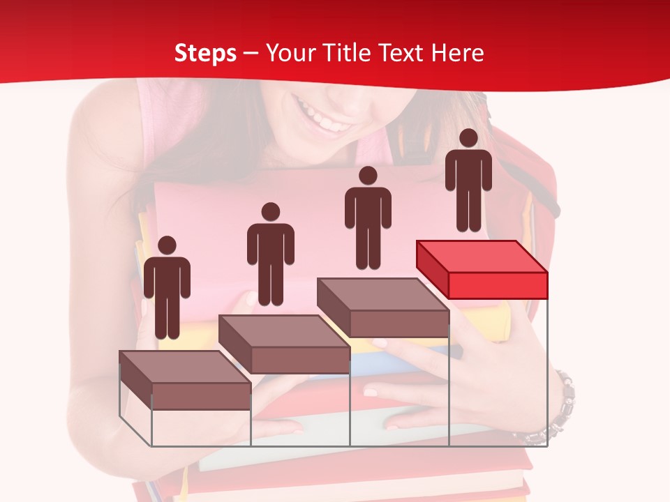 Kid College Stack PowerPoint Template