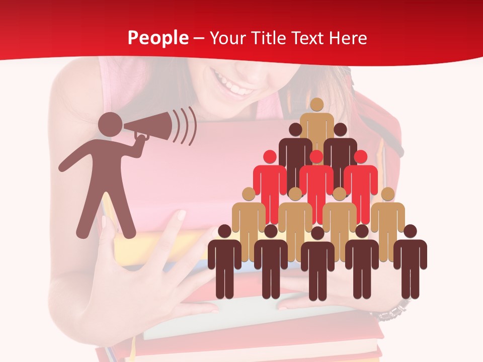 Kid College Stack PowerPoint Template