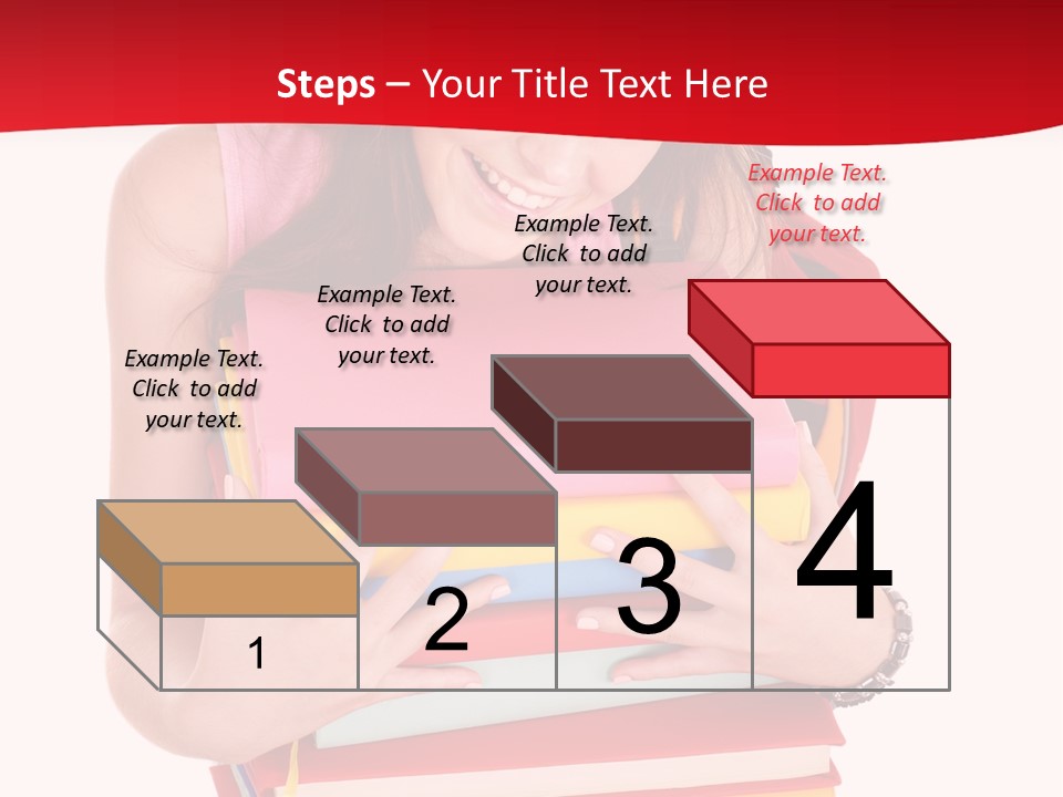 Kid College Stack PowerPoint Template