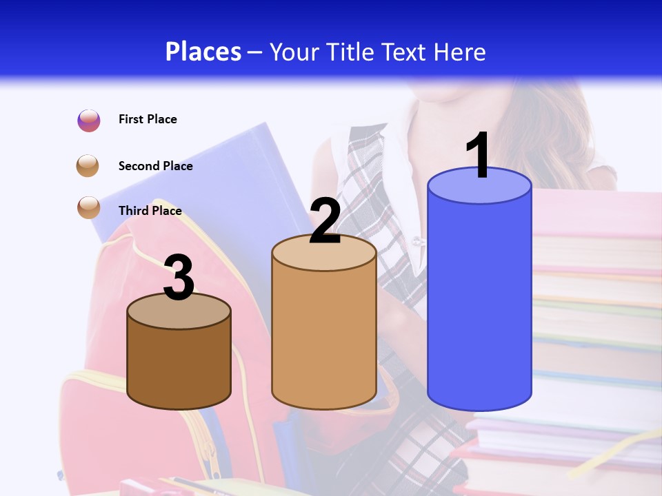 Cute Education Female PowerPoint Template