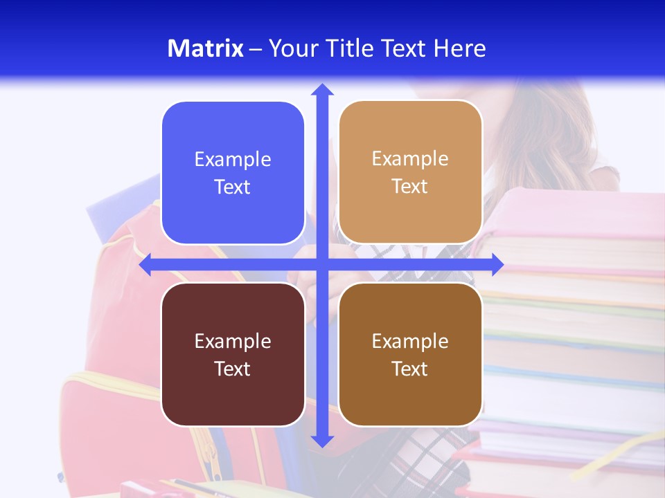 Cute Education Female PowerPoint Template