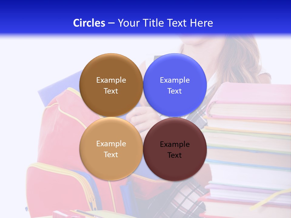 Cute Education Female PowerPoint Template