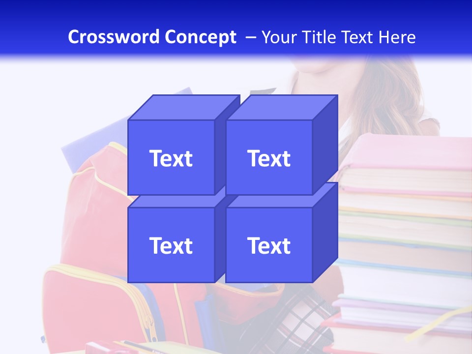 Cute Education Female PowerPoint Template