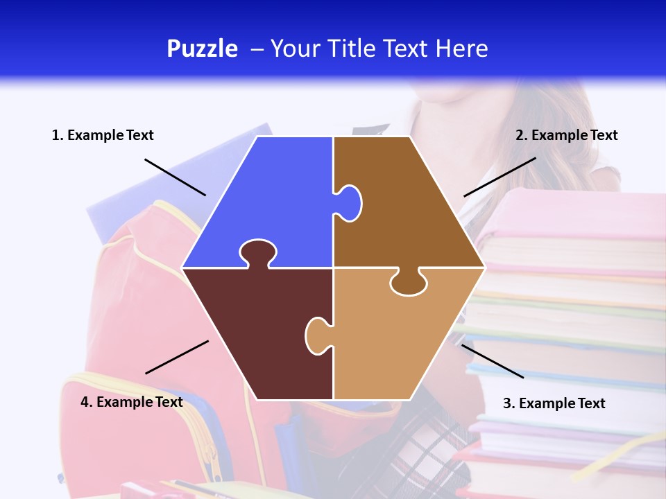 Cute Education Female PowerPoint Template