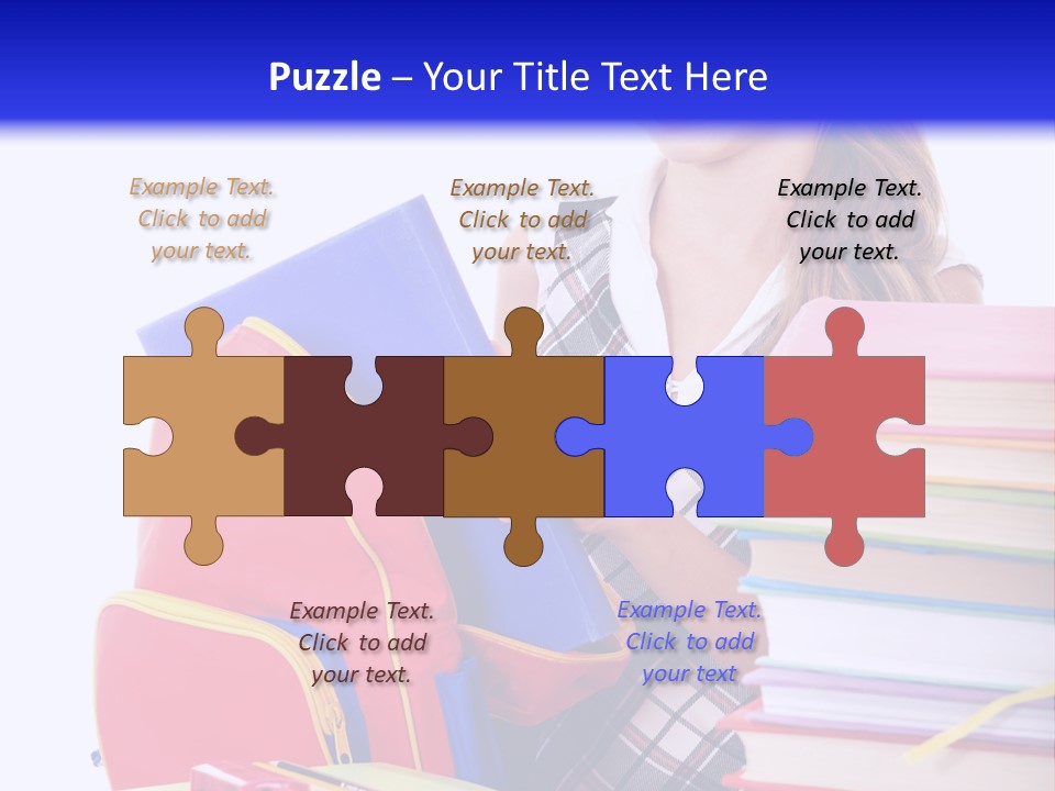 Cute Education Female PowerPoint Template